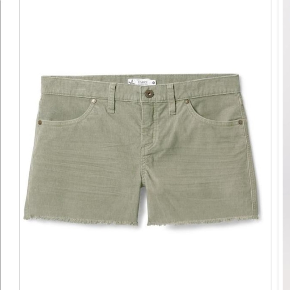 Carve Designs Olive Green Jean Shorts